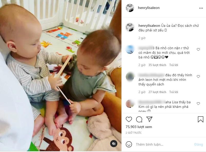 Cười ngất khoảnh khắc Lisa sờ nắn, măm nhầm vếu ba Kim Lý-5