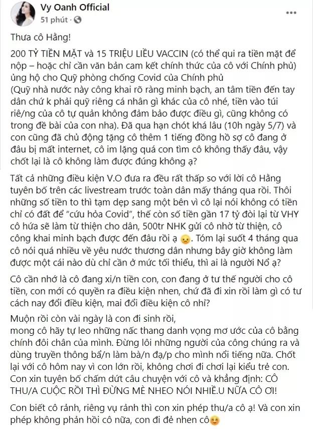 Vy Oanh 2 lần tuyên bà Phương Hằng thua cuộc: Thắng thật hay cố đấm?-2