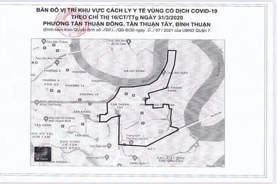 TP.HCM: Phong tỏa 3 khu vực ở quận 7 với hơn 90.000 dân