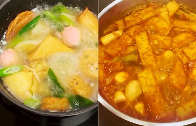 Giống như nhiều người dân xứ sở kim chi, Son Ye Jin cũng là fan ruột của odeng (chả cá kiểu Hàn) và tokbokki (bánh gạo kiểu Hàn). Mỹ nhân Hàn ăn cả hai món ăn này vào bữa tối. Odeng thường có nhiều hình dáng như nặn hình xoắn hay thành từng viên hoặc xiên dọc vào que, đun sôi trong nồi nước dùng, kèm với một số loại hành, nấm. Odeng luôn đi kèm với tokbokki. Nồi nước đun bánh gạo luôn có màu đỏ au của tương ớt Hàn, không quá cay nhưng cũng đủ làm ấm người. Bánh gạo dai dai, đẫm gia vị. Chả cá odeng và bánh gạo tokbokki là hai trong những món ăn đường phố quen thuộc nhất của giới học sinh sinh viên nhiều thế hệ ở Hàn. Ở hầu hết các cổng trường đều có những quầy bánh lưu động, cứ mỗi giờ tan học là từng đoàn học sinh lại túm năm tụm bẩy ăn vặt trước khi về nhà.