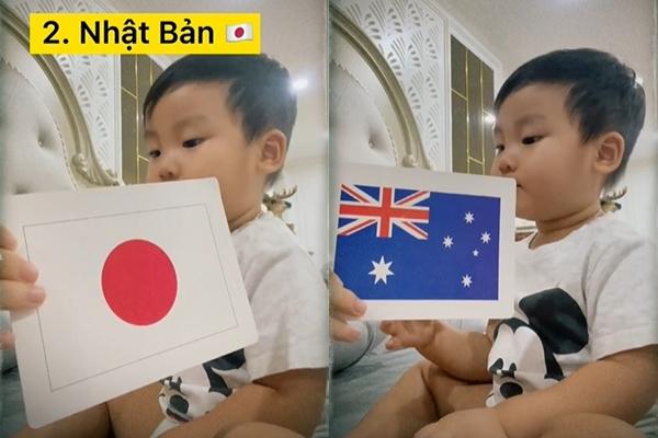 Con trai Hòa Minzy nhận diện 19 quốc kỳ, dân mạng đồng loạt vỗ tay-1