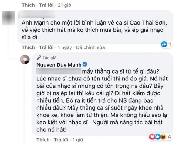 Nhận mình là thợ hát sao Duy Mạnh vẫn ghi chức danh ca sĩ?-5