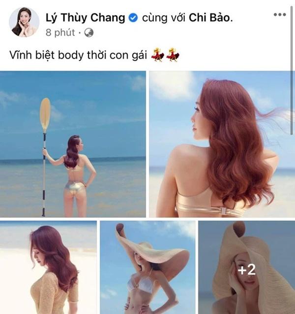 Vợ sắp cưới kém 16 tuổi của Chi Bảo mặc bikini khoe bụng bầu-5