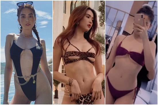 Ngọc Trinh và bộ sưu tập bikini 'hư hỏng' hết phần thiên hạ