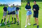 Sau 4 tháng ở ẩn, Hương Giang tái xuất đi chơi golf cùng Đỗ Mỹ Linh?