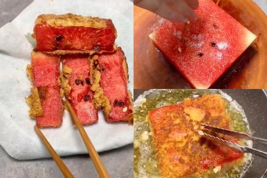Hot 'rần rần' món dưa hấu chiên xù, đỉnh cao ẩm thực hay là thảm họa ăn uống?