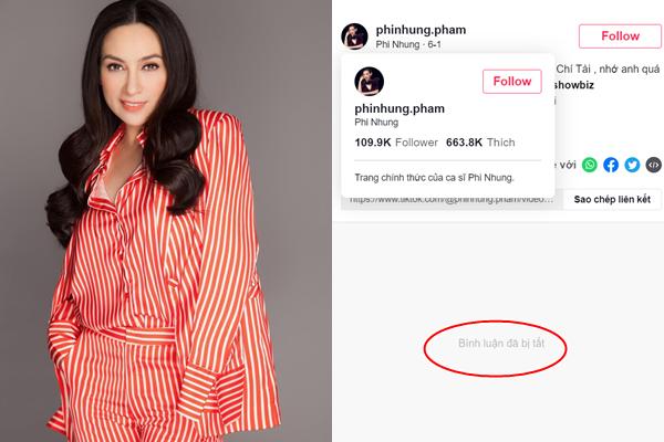 Phi Nhung ‘nhanh như chớp’ khóa bình luận trên kênh TikTok