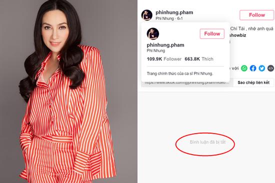 Phi Nhung 'nhanh như chớp' khóa bình luận trên kênh TikTok