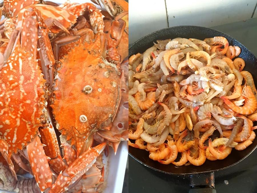 Cãi nhau nảy lửa vì mâm cơm đầy ắp ghẹ, tôm biển mà giá chỉ 70k-2