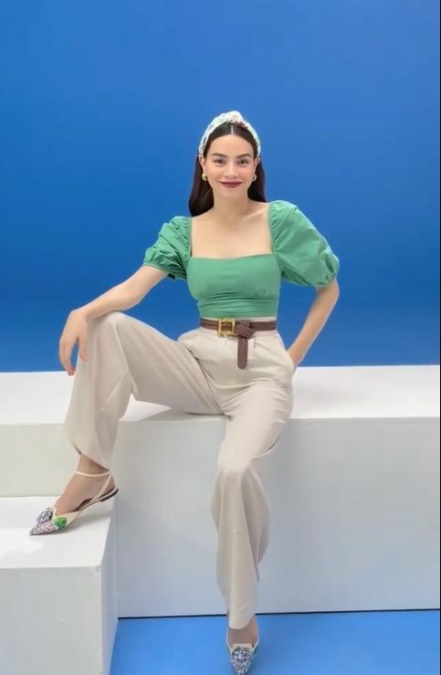 Hồ Ngọc Hà lộ body hình chữ nhật khi đu trend phẩy khăn biến hình-4