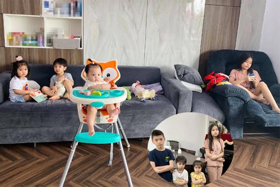 Đẻ nhiều con, Hằng 'Túi' điểm danh quân số hờn dỗi thấy thương