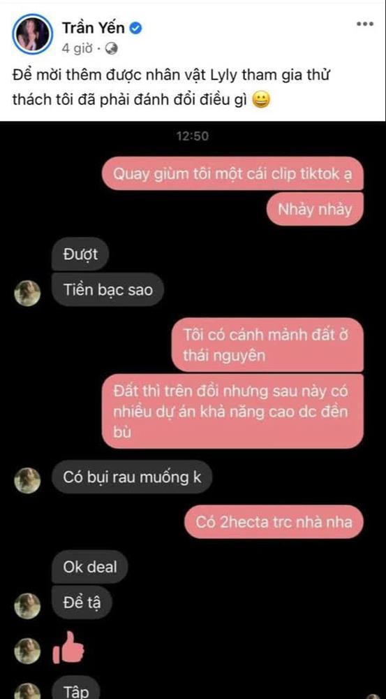 1 nữ ca sĩ tung tin nhắn tố cáo LyLy hét giá trên trời mới làm cover dance?-1