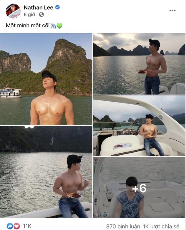 Nathan Lee mở đại hội trưng múi sầu riêng, vòng eo gây chú ý-1