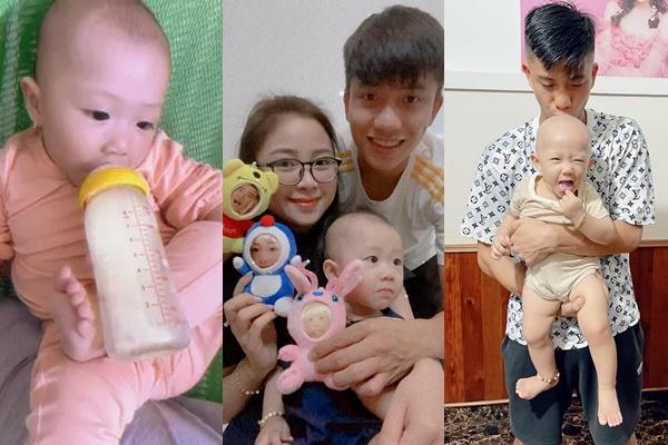 Phan Văn Đức khoe bình rượu mơ, quả đầu trọc lốc của con gái gây bão-5