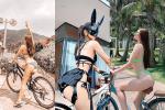 Mỹ nhân Việt diện bikini đạp xe: TikToker Lê Bống phản cảm nhất