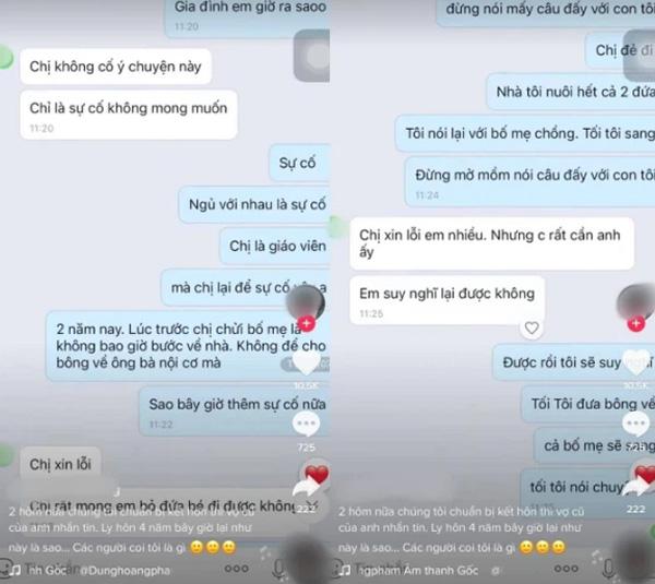 Sắp cưới, vợ cũ của chồng nhắn tin động trời Rất mong em bỏ đi đứa bé-2