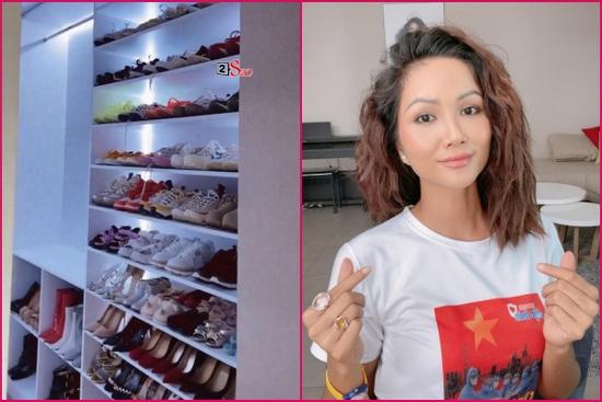 H'Hen Niê sắm tủ đồ hiệu riêng, khoe cả nơi cất vương miện 2,7 tỷ