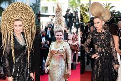 Dàn tóc độc lạ nhất Cannes: Chiếc cao 1 mét, chiếc hình bạch tuộc