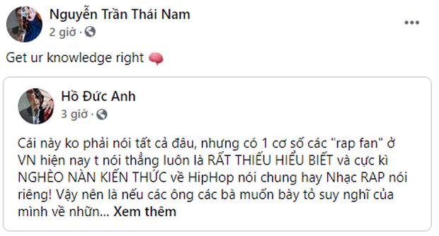 Thí sinh Rap Việt đồng loạt chia sẻ bài viết chỉ trích rap fan dốt nát-2
