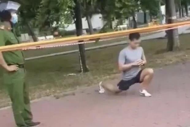 Thanh niên tập thể dục trong vùng phong tỏa Covid-19 bị phạt 4 triệu-2