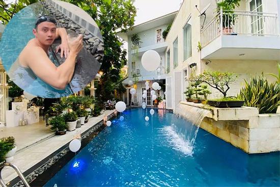 Đăng 'ảnh nóng' bên hồ bơi, 'Shark' Khoa khoe biệt thự quá đẹp