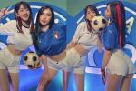 2 tiktoker Việt khoe cơ thể trên truyền hình cổ vũ chung kết Euro