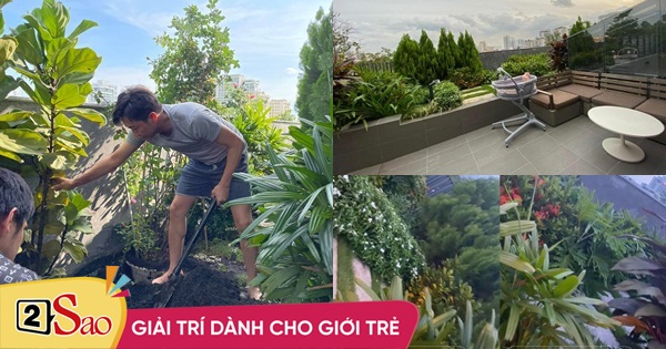 Đã mắt ngắm khu vườn sân thượng của Cường Đô La