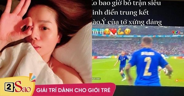 Thức đêm xem Euro, Lệ Quyên bị bắt lỗi sai và vội vàng chữa cháy