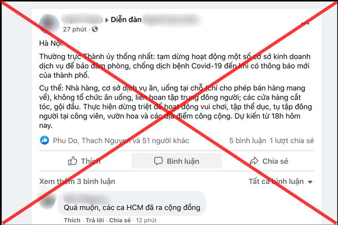 Thực hư thông tin tạm dừng cơ sở ăn uống, cắt tóc từ chiều nay-1