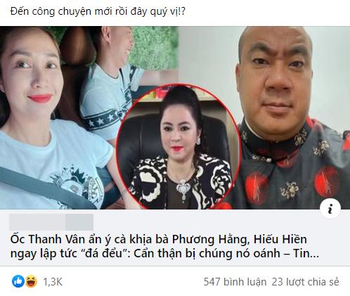 Ốc Thanh Vân bị chửi rủa vì đá đểu Phương Hằng: Sự thật là gì?-5