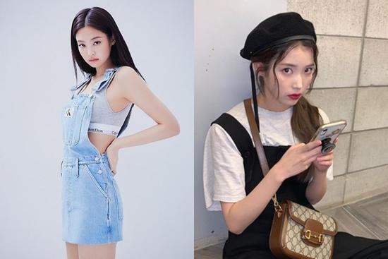 Mix đồ với váy yếm: Jennie BLACKPINK gợi cảm, IU hóa tiểu thư