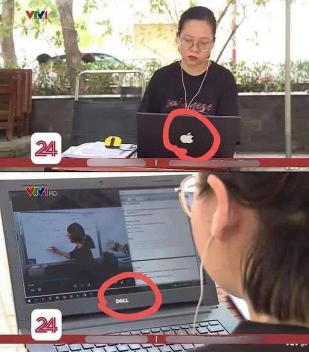 Nữ sinh lên sóng VTV dùng Macbook học online, nhìn màn hình phía trước thì khóc ngất-1
