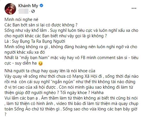 Khánh My khoe ấm no mùa dịch, antifan mắng: Chỉ tội người nghèo-5