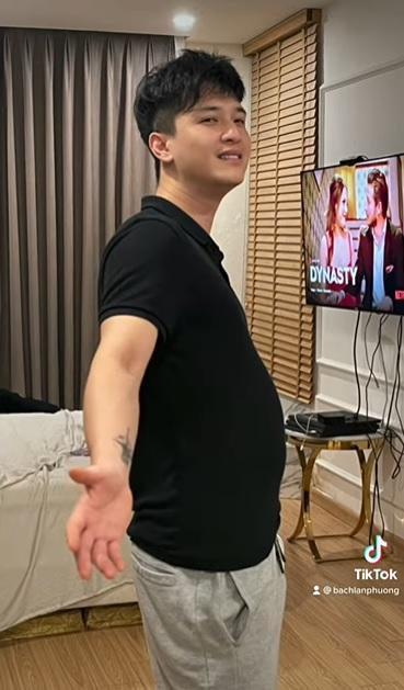 Huỳnh Anh lộ bụng phệ tròn vo, người yêu có vẻ dùng như phá-1