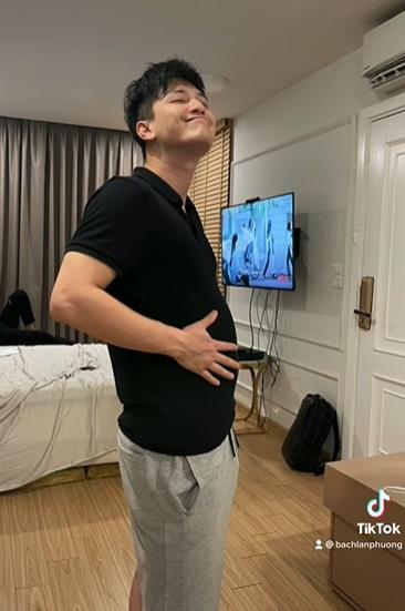 Huỳnh Anh lộ bụng phệ tròn vo, người yêu có vẻ dùng như phá-2