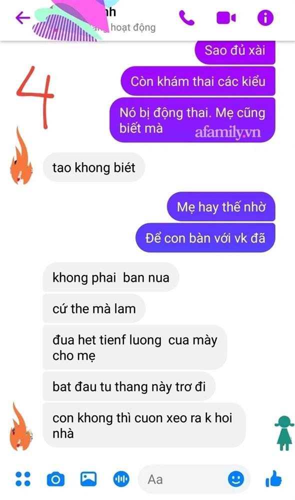Bị động thai mà đọc tin nhắn của mẹ chồng chỉ muốn tăng xông-4
