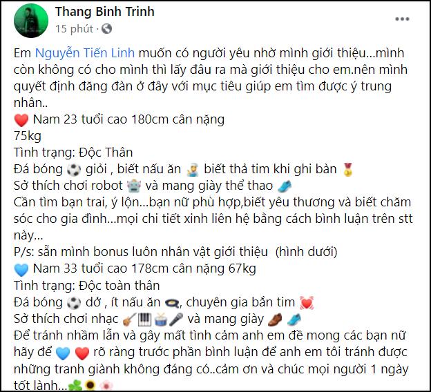 Sáng tỏ tin đồn cầu thủ Tiến Linh hẹn hò chân dài Quỳnh Thư?-1