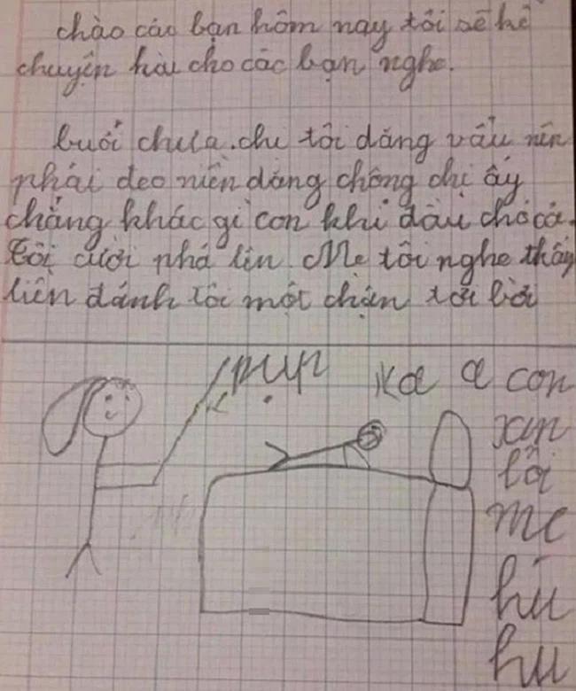 Nhóc tiểu học tả chị gái niềng răng, mẹ đọc xong cho một trận no đòn-1