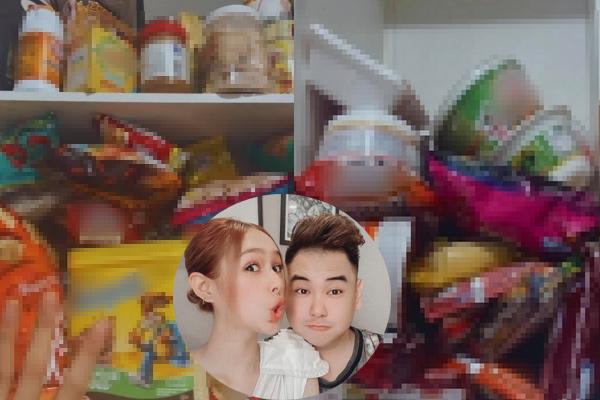 Show tủ đồ ăn cao như núi mùa dịch, Xoài Non bị mắng tham ăn-6