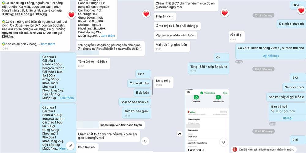 Đặt mua rau củ online mùa dịch Covid-19, cô gái trẻ ở Sài Gòn bị lừa 1,4 triệu đồng-2