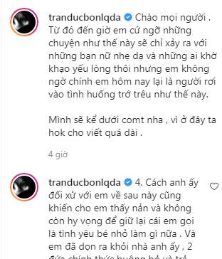 Bị bồ cũ uy hiếp, dọa tung clip nóng, Trần Đức Bo viết tâm thư kêu cứu-1