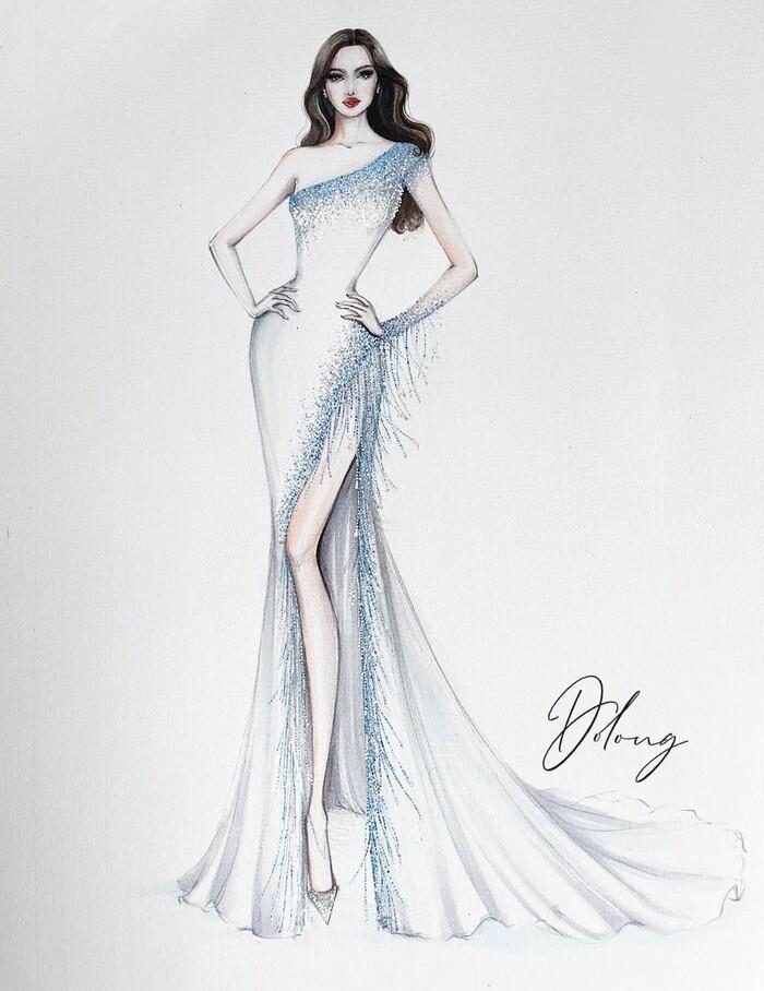 Sau Đỗ Thị Hà, Kim Duyên hé lộ váy dạ hội chinh chiến Miss Universe-5