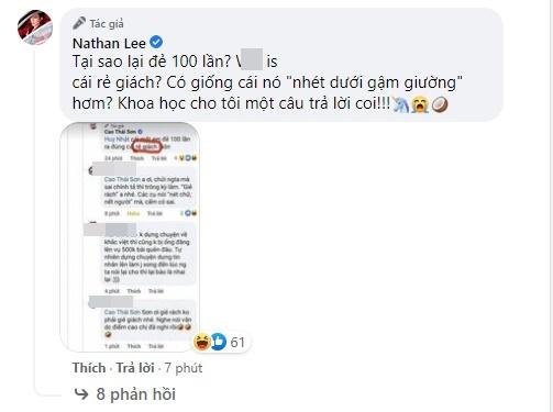 Cao Thái Sơn chửi mỗi 1 câu, Nathan Lee và dân mạng... giật mình-3