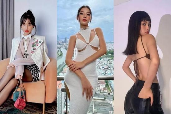 Tiểu Vy khoe lưng trần siêu hot - Chi Pu lộ chân ngực căng đét