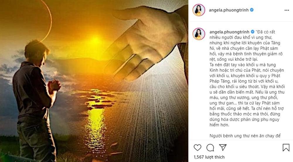Angela Phương Trinh chia sẻ cách trị ung thư bằng niệm Phật-2