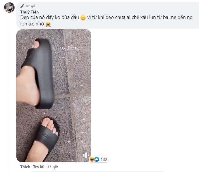 Thủy Tiên đập hộp dép lê 12 triệu, netizen mỉa chợ Đồng Xuân giá 12k-6