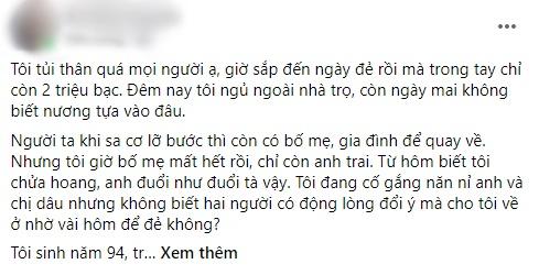 Bị lừa tình, tôi ôm bụng bầu về nhưng người thân duy nhất cũng tống cổ-1