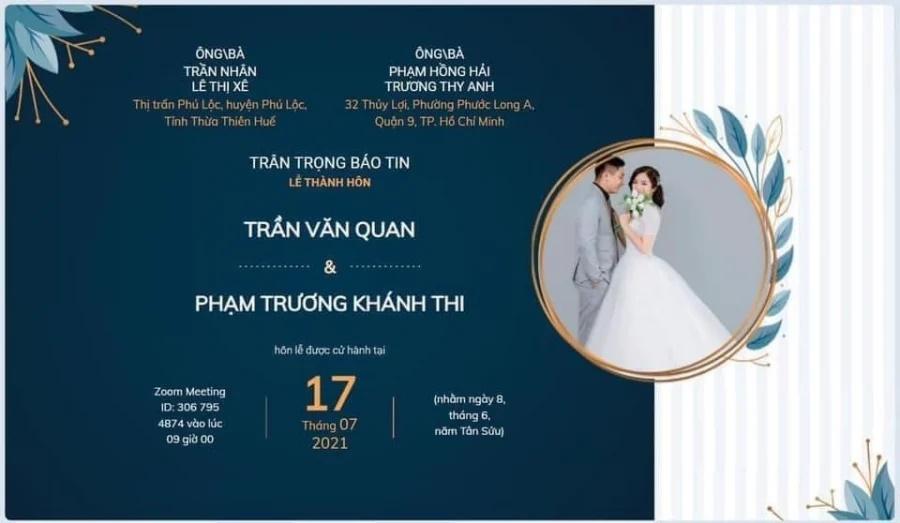 Đám cưới mùa dịch: Tổ chức trên ứng dụng Zoom, hai họ tham dự online-3