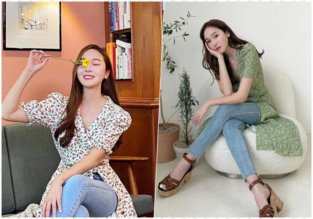 Mix quần jeans với váy dài lạc quẻ: Jessica vẫn đỉnh cao - Ngọc Trinh chán hẳn-3