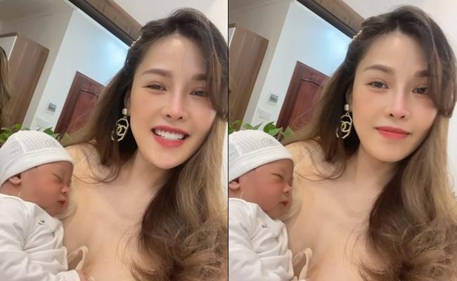 Quế Vân đính chính tên con, muốn bấm khuyên tai cho bé 10 ngày tuổi-1